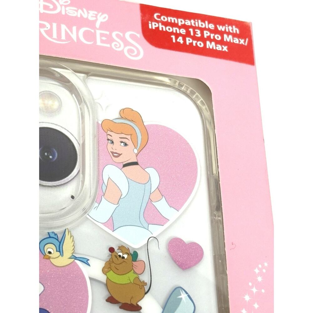 Disney Princesses iPhone 13 Pro Max / 14 Pro Max Case Glitter Skinny Dip NIB - Picture 8 of 11